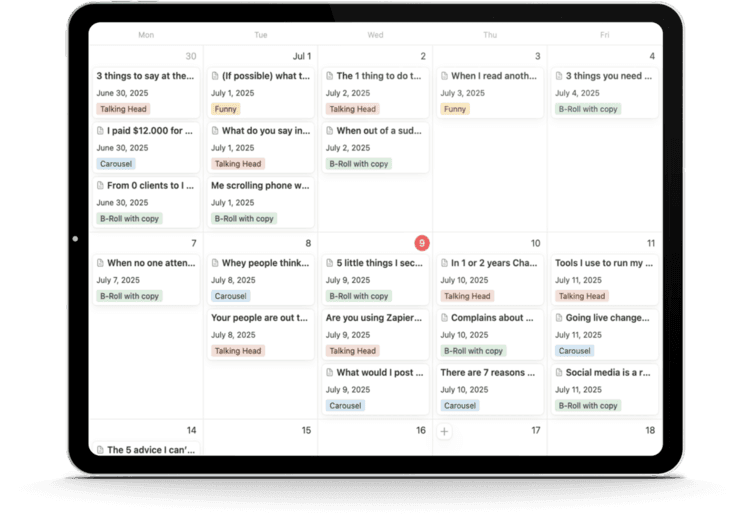 The Ultimate Instagram Content Planner (Notion Template)